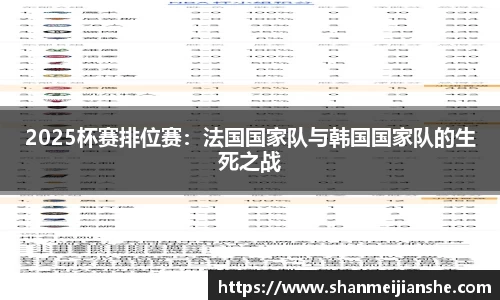 2025杯赛排位赛：法国国家队与韩国国家队的生死之战